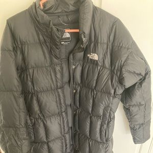 Womens The North Face Quilted Black Down Jacket